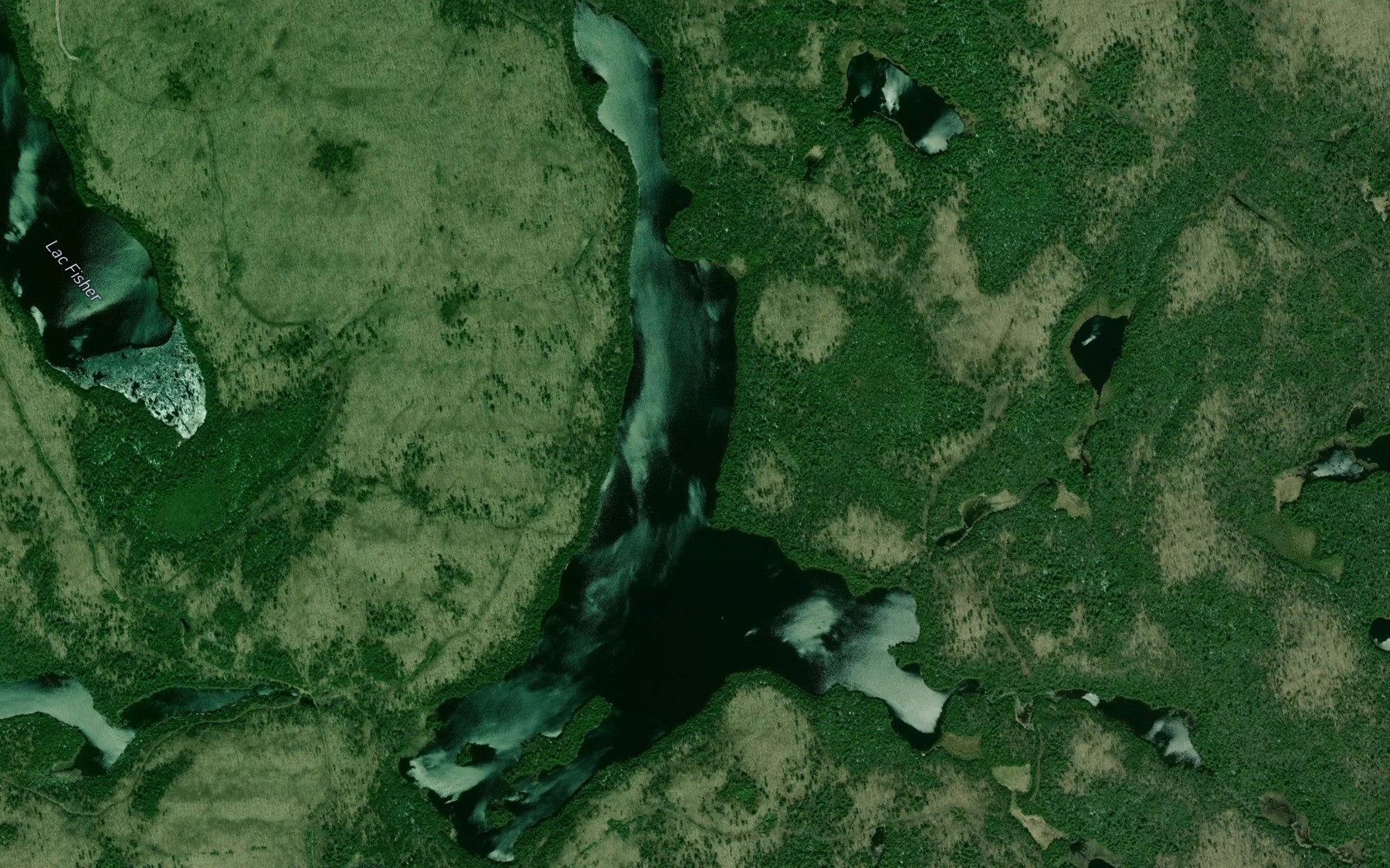 Satellite map of the Lac a la Truite