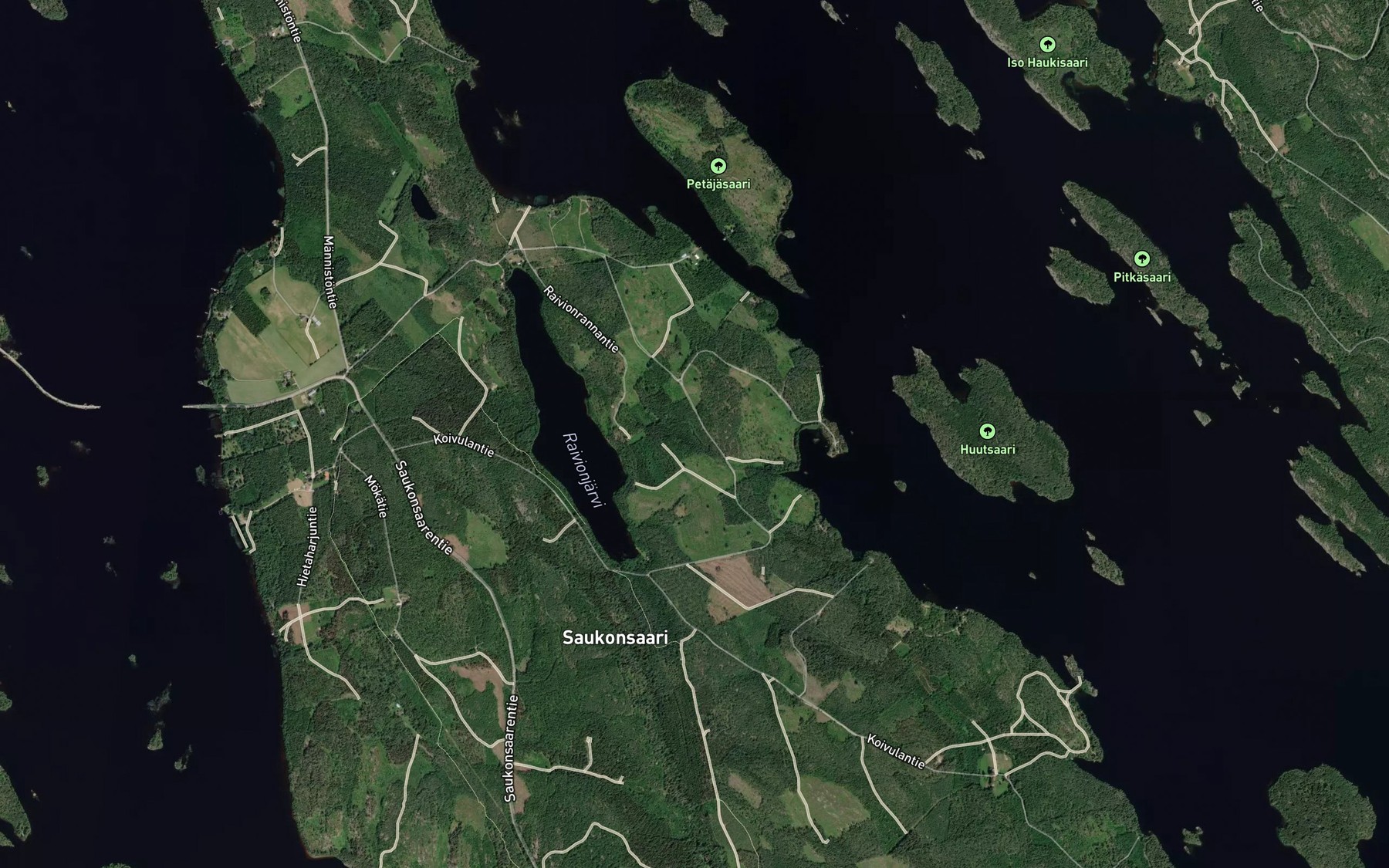Satellite map of the Veihtlampi