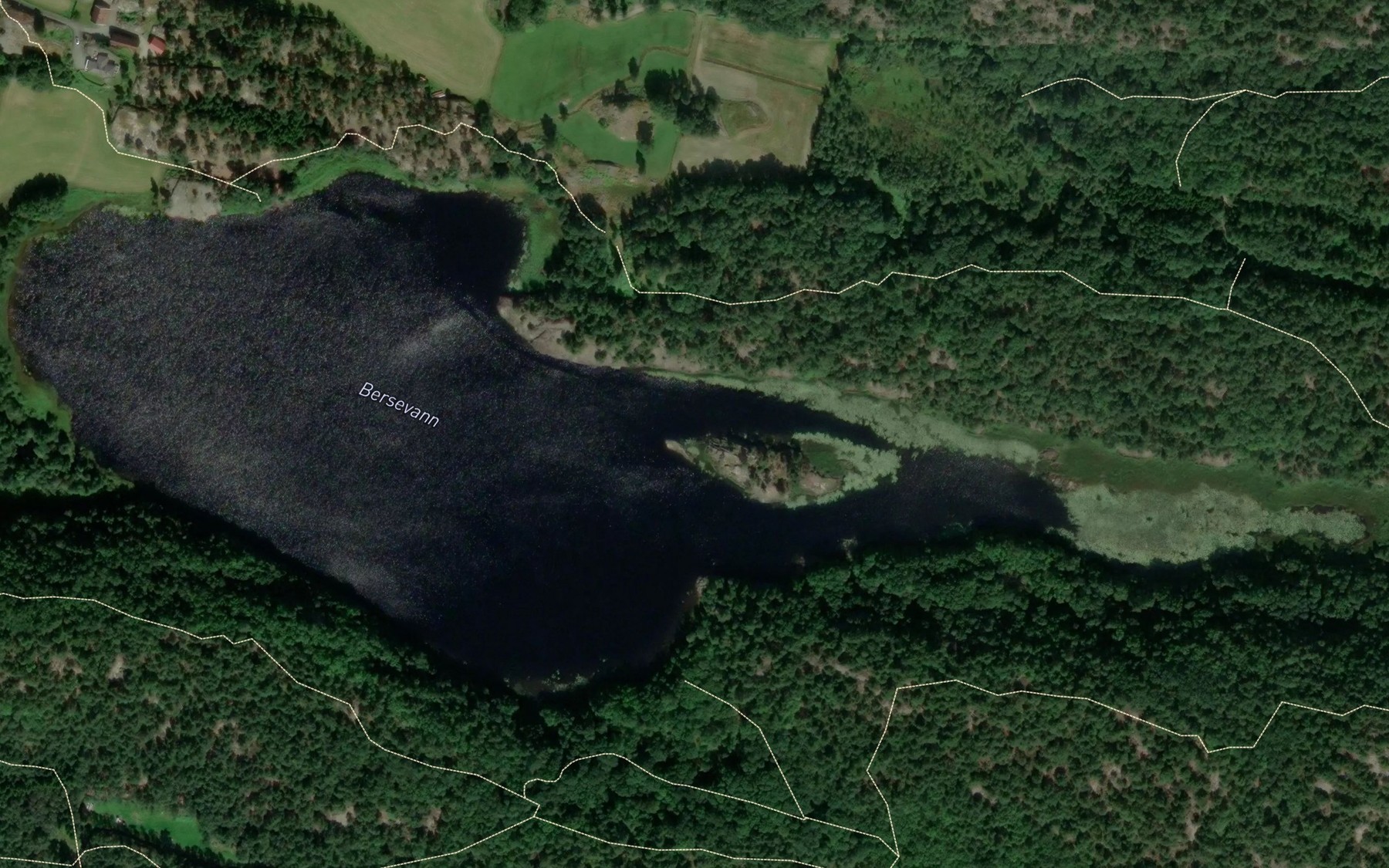 Satellite map of the Bersvannet