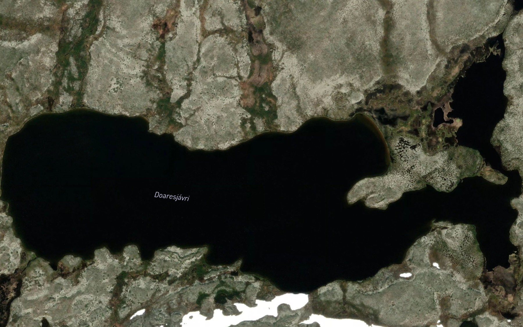 Satellite map of the Doaresjavri
