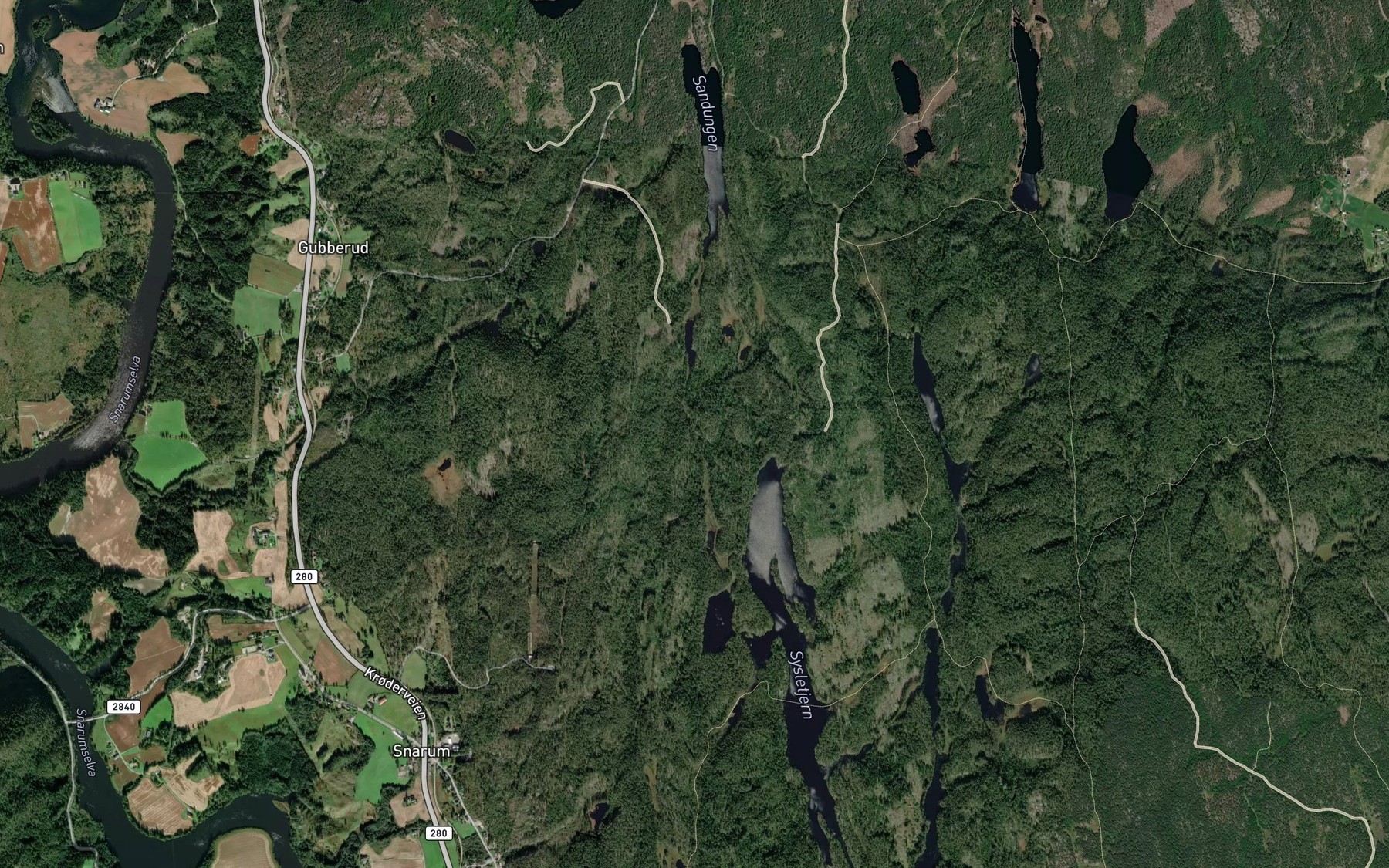 Satellite map of the Loken