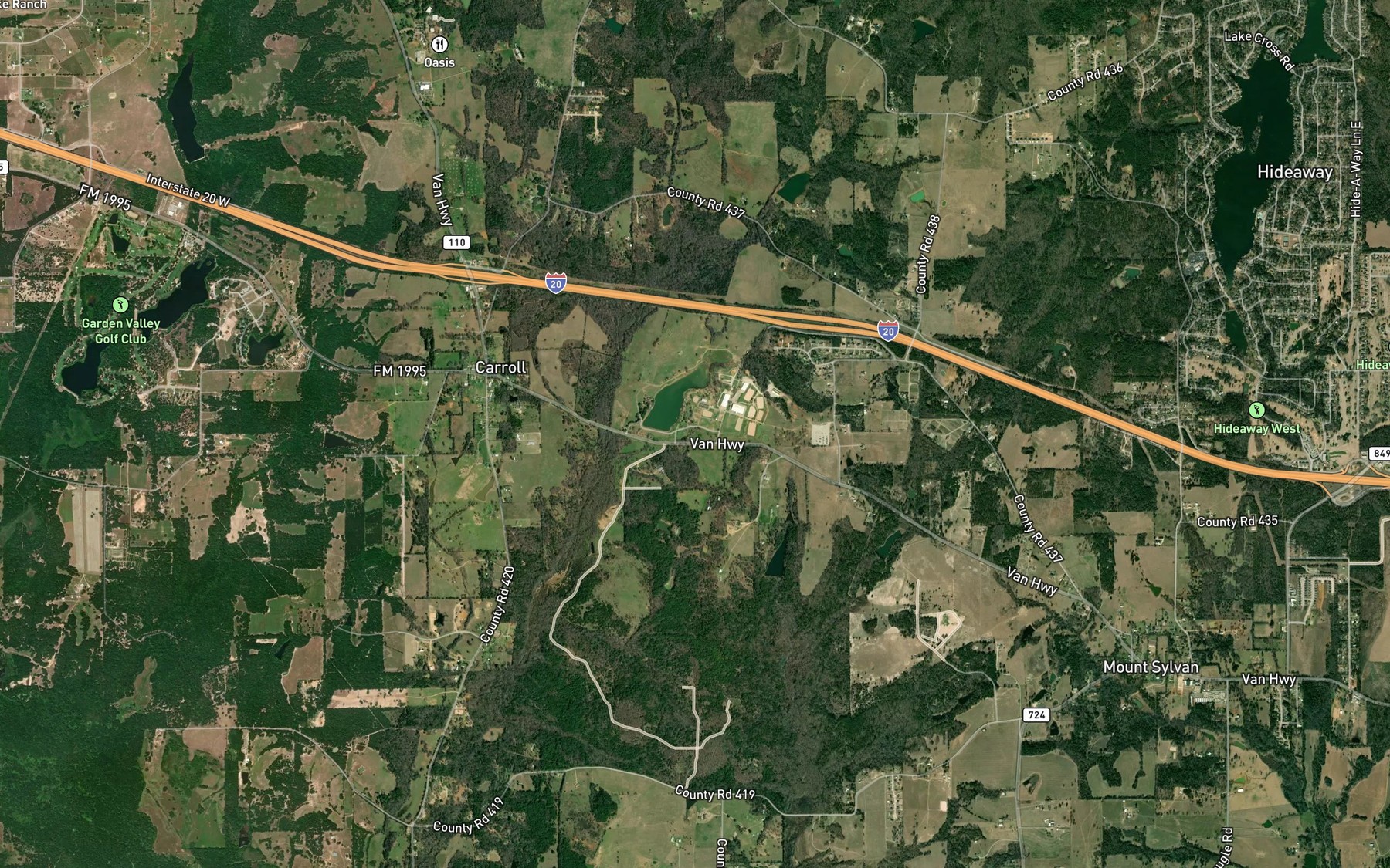 Satellite map of the Clark Spring