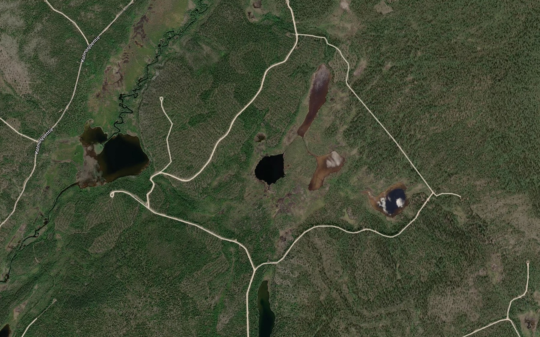 Satellite map of the Pyoria Kortejarvi