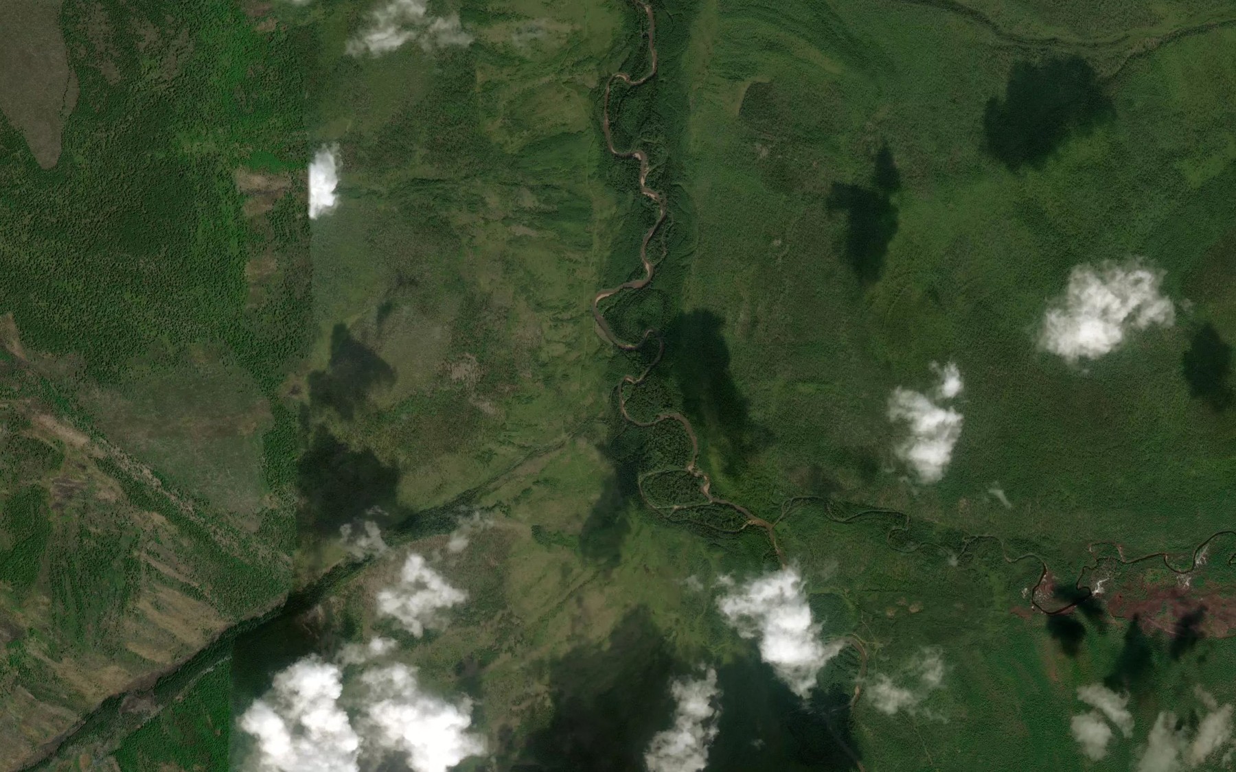 Satellite map of the Nevidimka