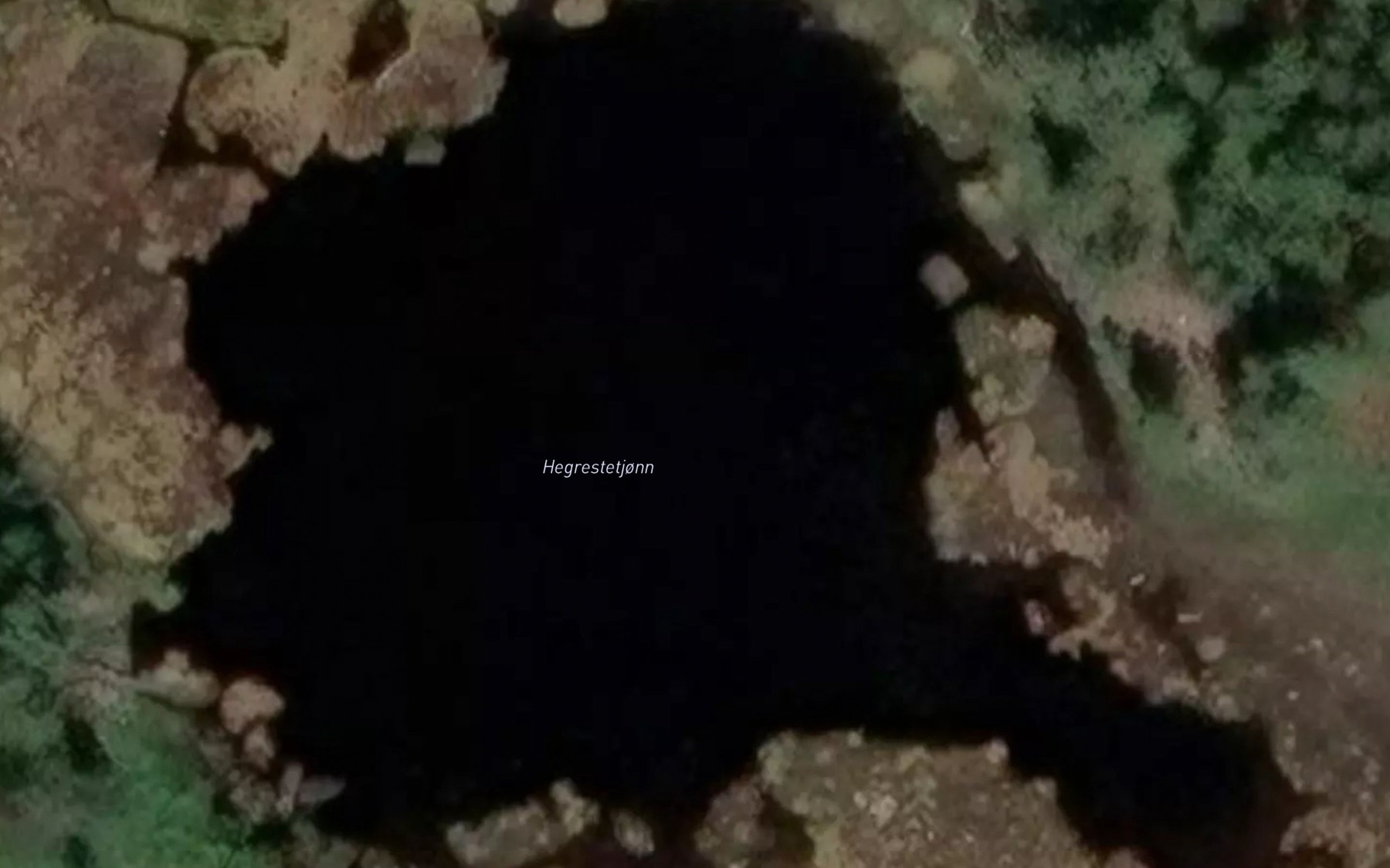 Satellite map of the Hegrestetjonn