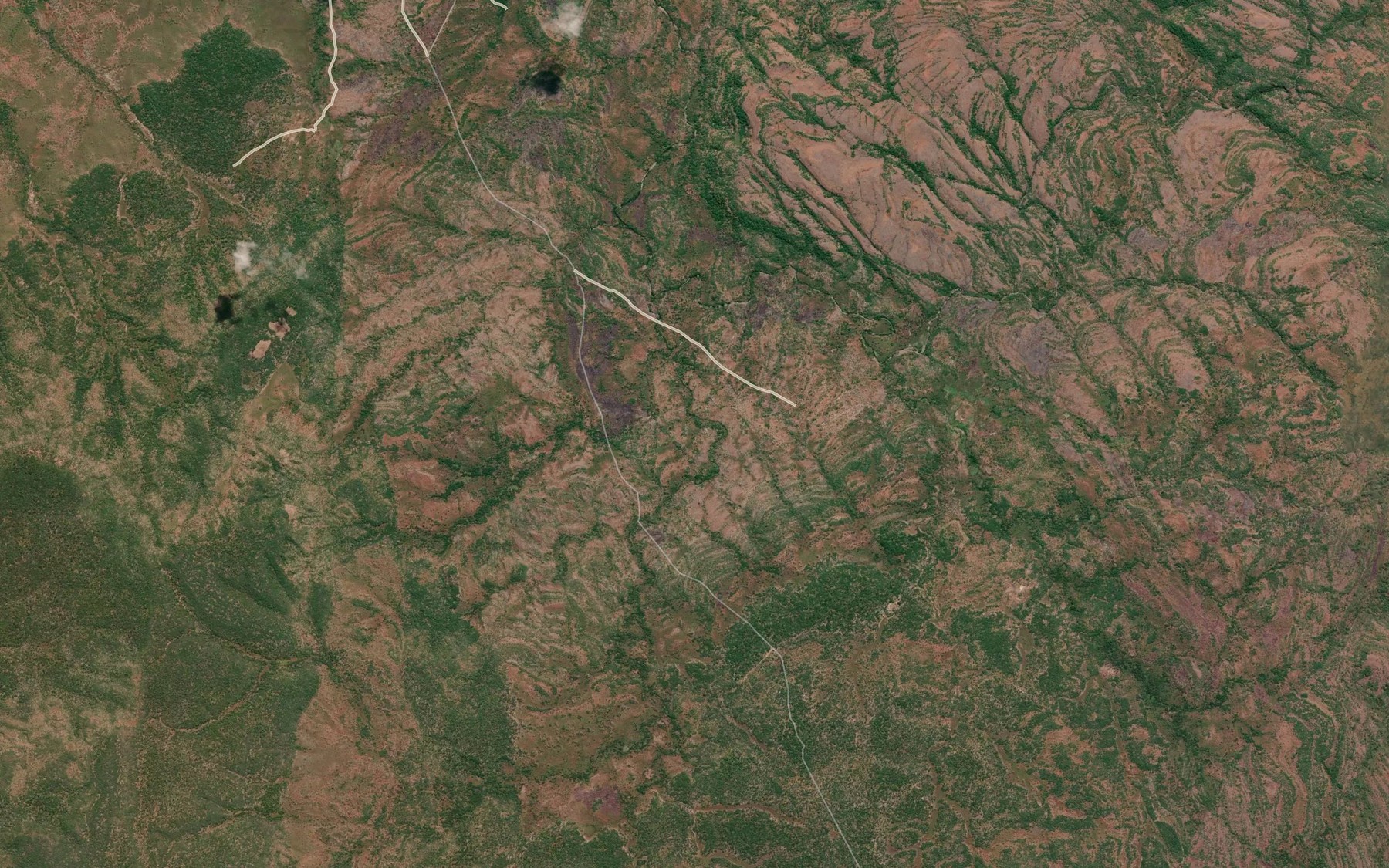Satellite map of the Chiluli
