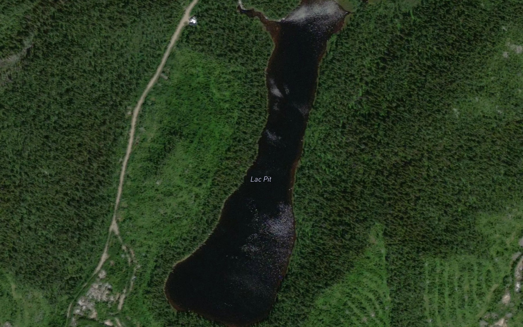 Satellite map of the Lac Pit