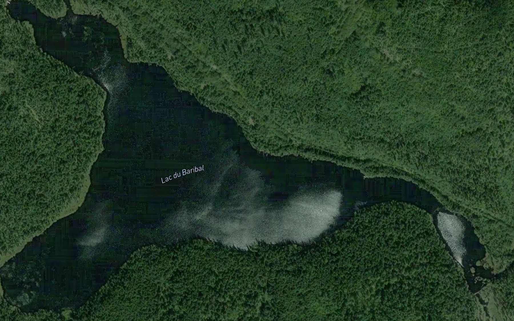 Satellite map of the Lac du Baribal