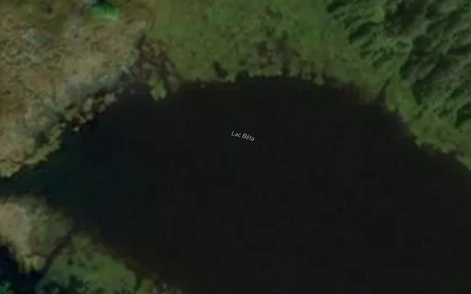 Satellite map of the Lac Beta