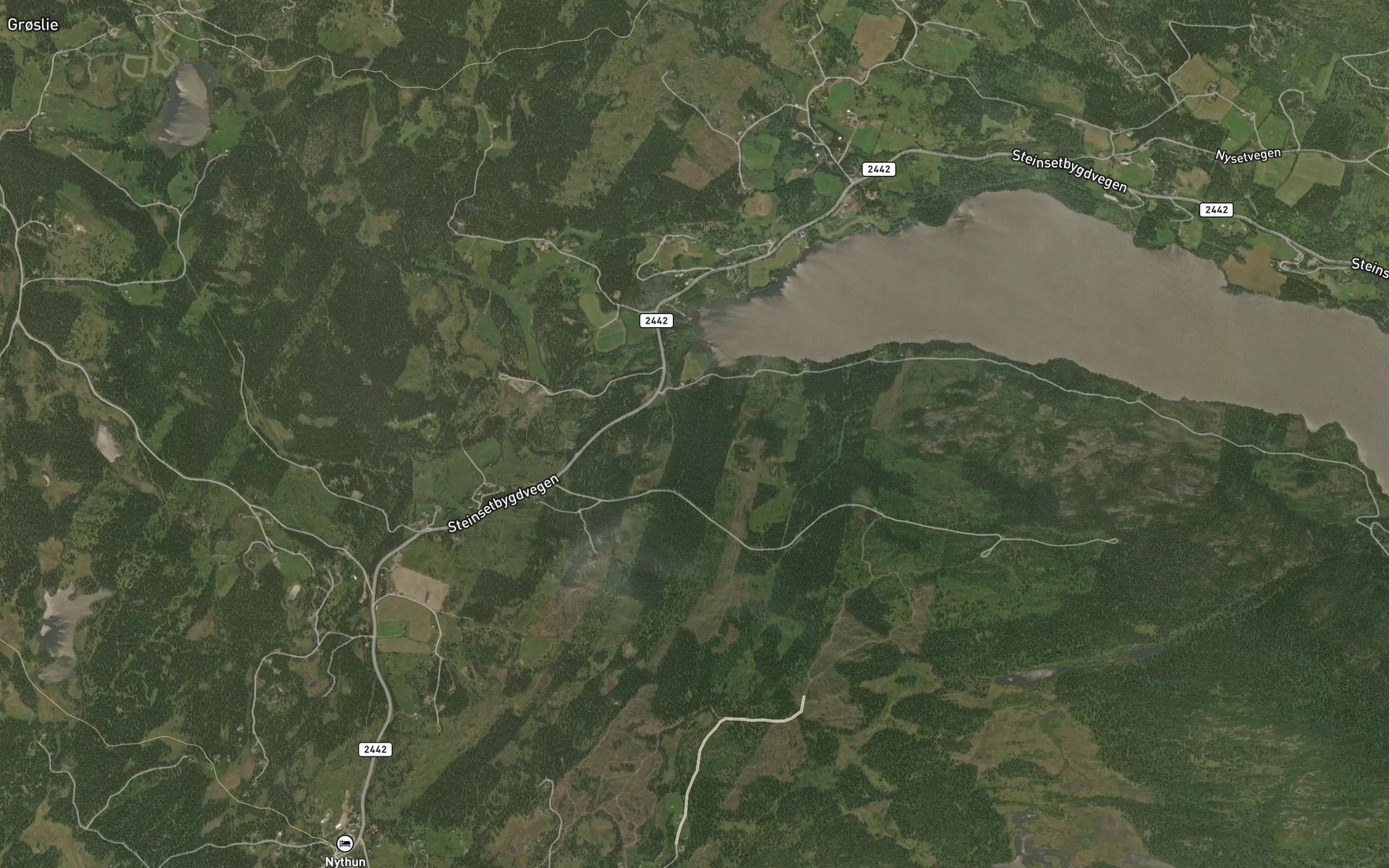 Satellite map of the Skrindefetbekken
