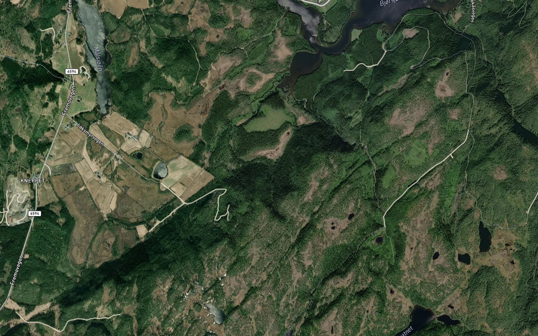 Satellite map of the Skiferstensbekken