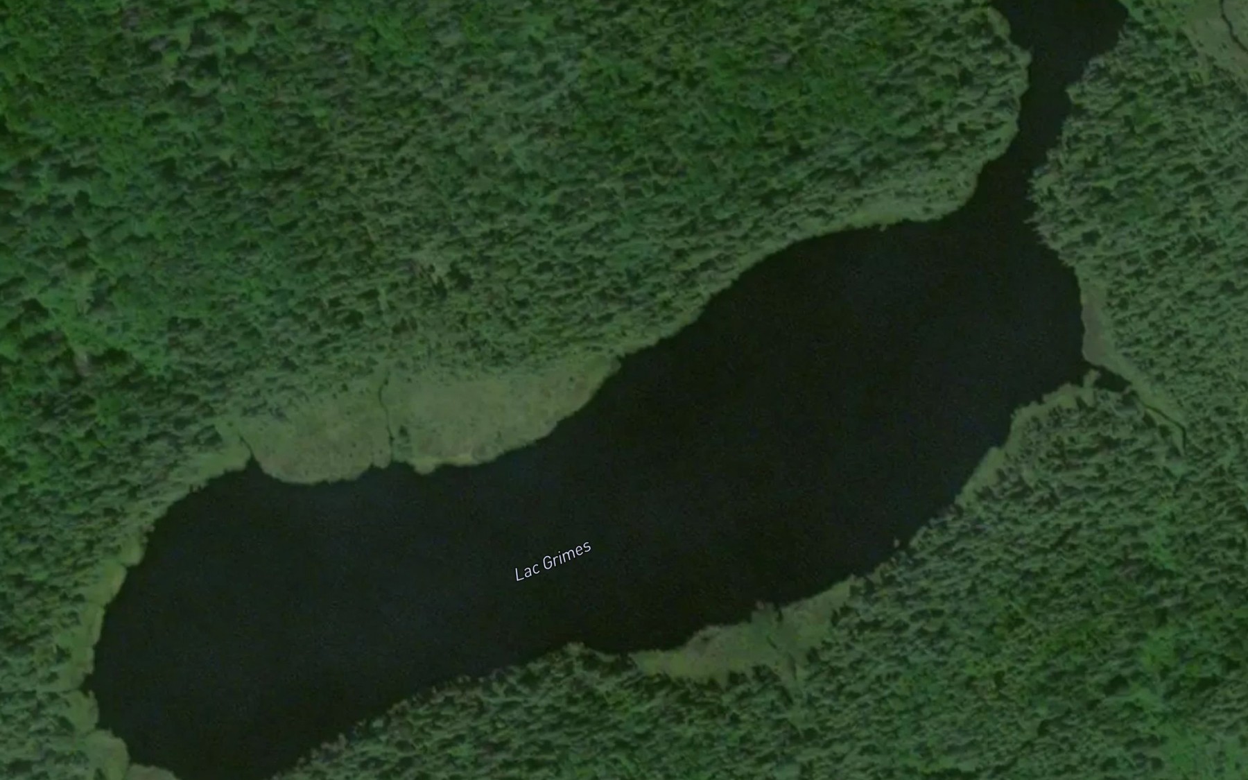 Satellite map of the Lac Grimes