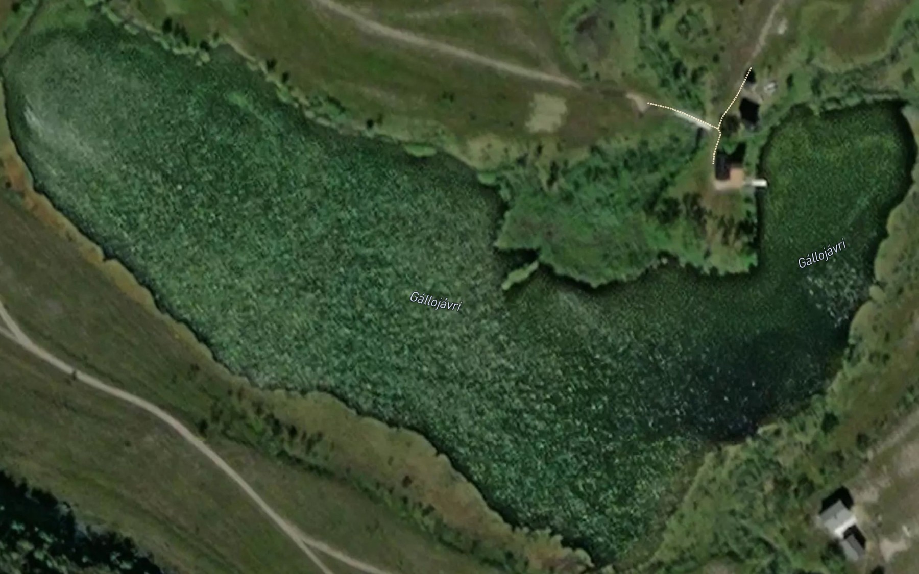 Satellite map of the Gallujavri