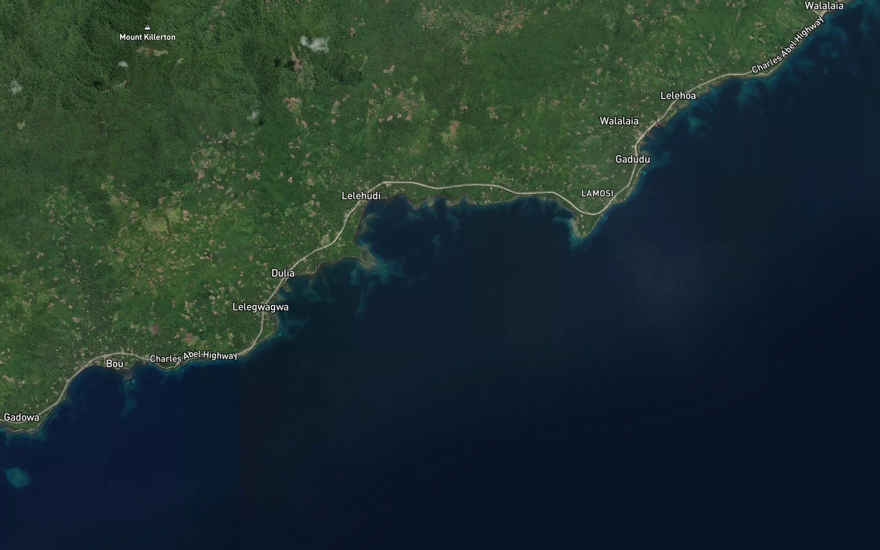 Satellite map of the Lilihudi Bay
