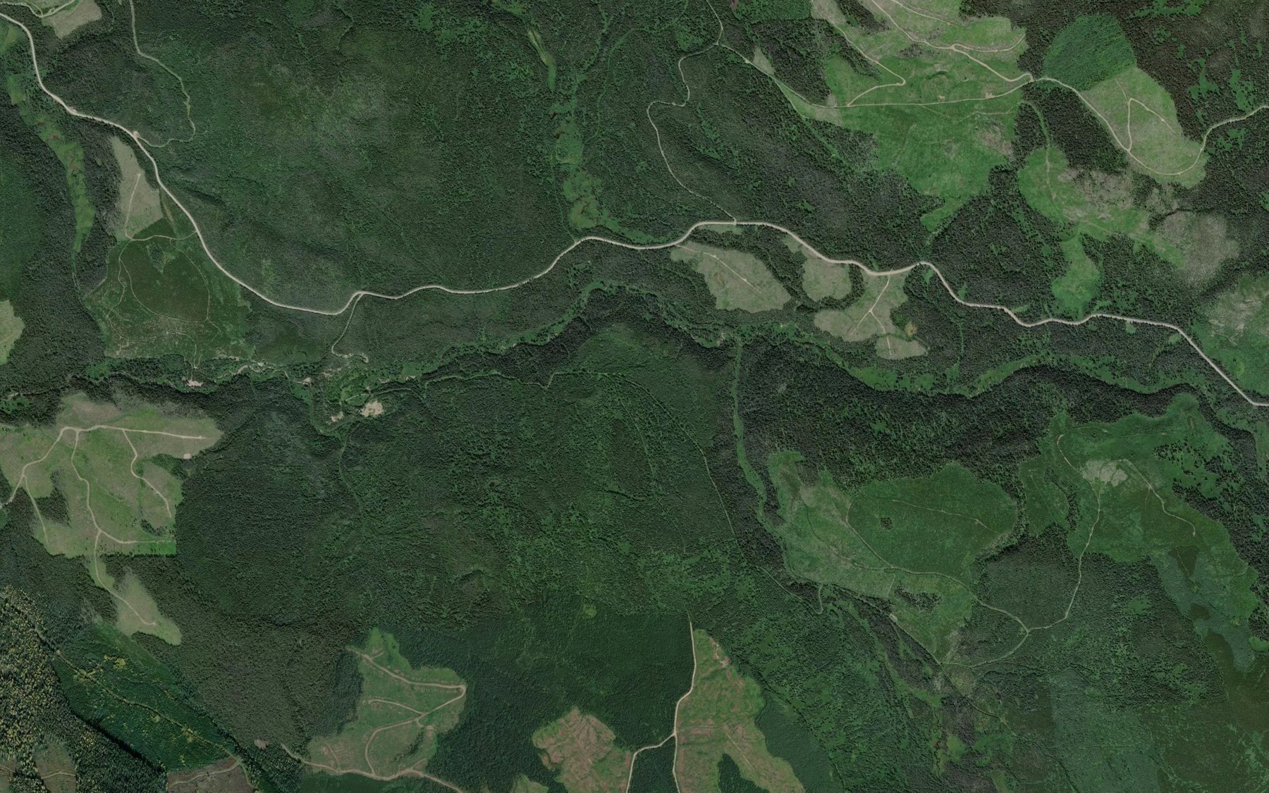 Satellite map of the Atis Creek