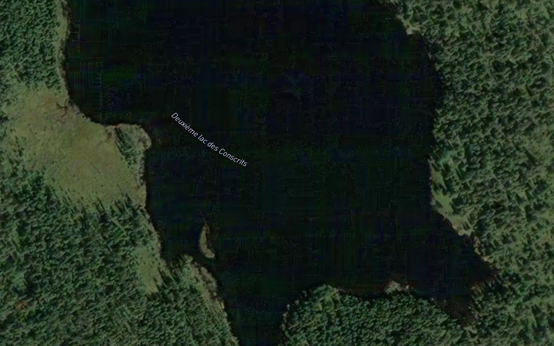Satellite map of the Deuxieme lac des Conscrits