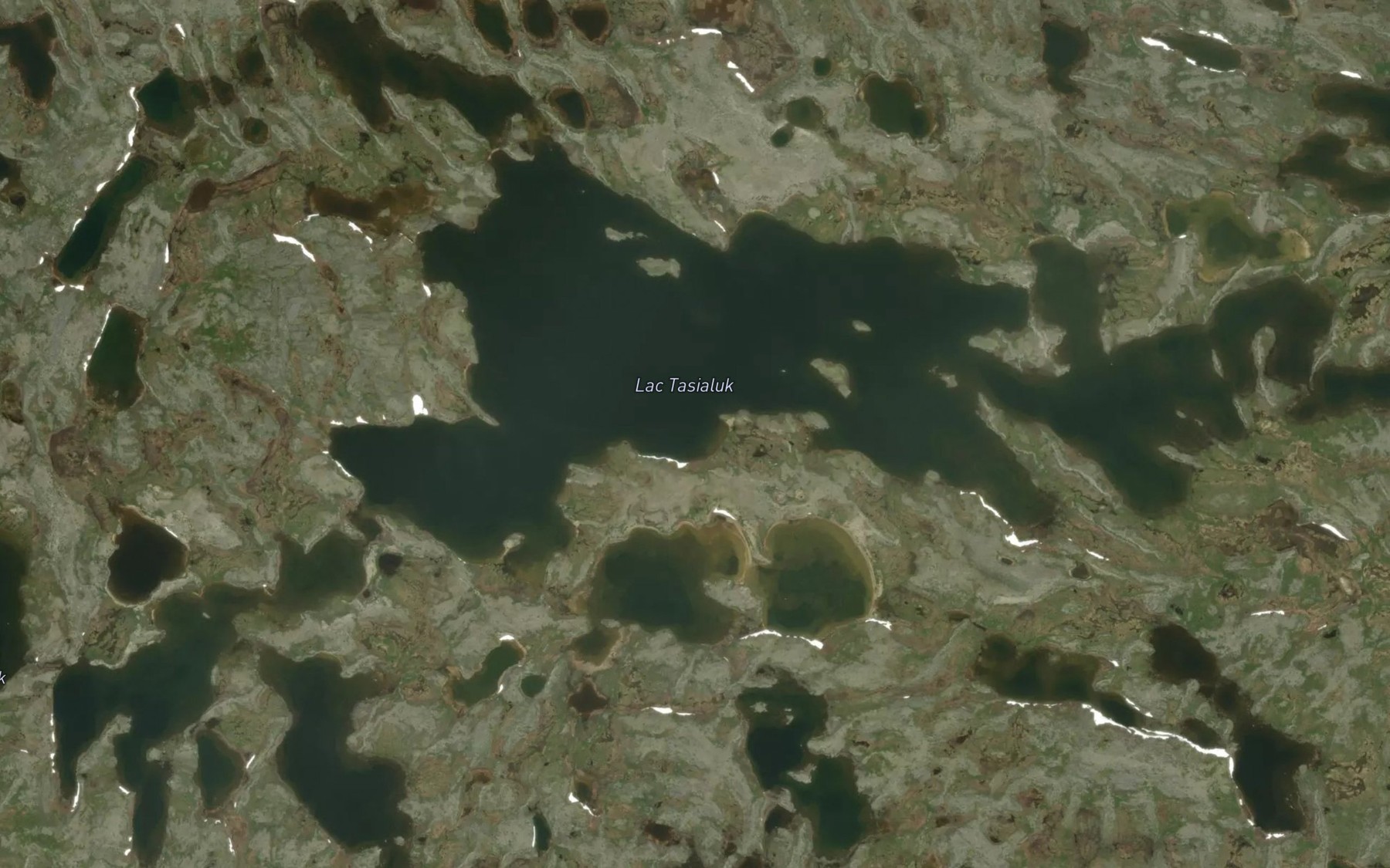 Satellite map of the Lac Tasialuk