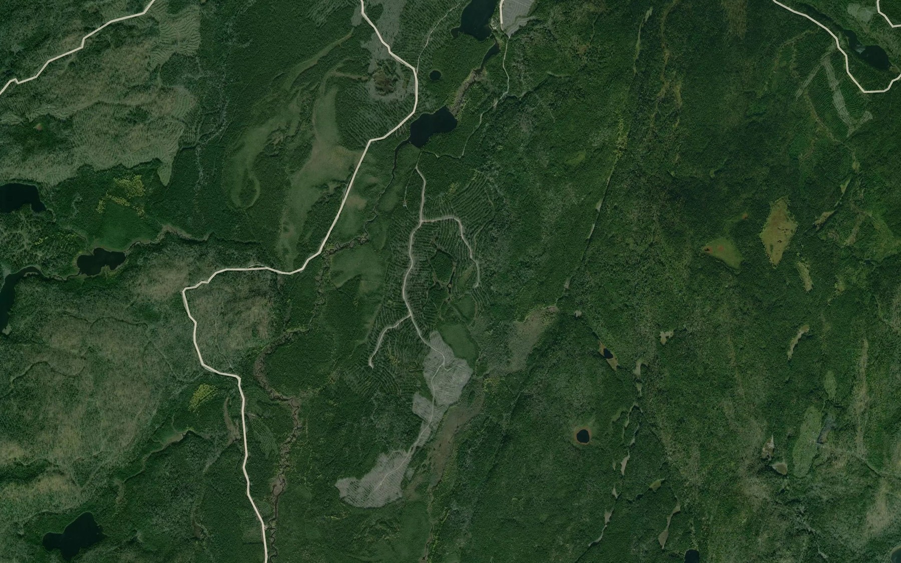 Satellite map of the Lac Francois
