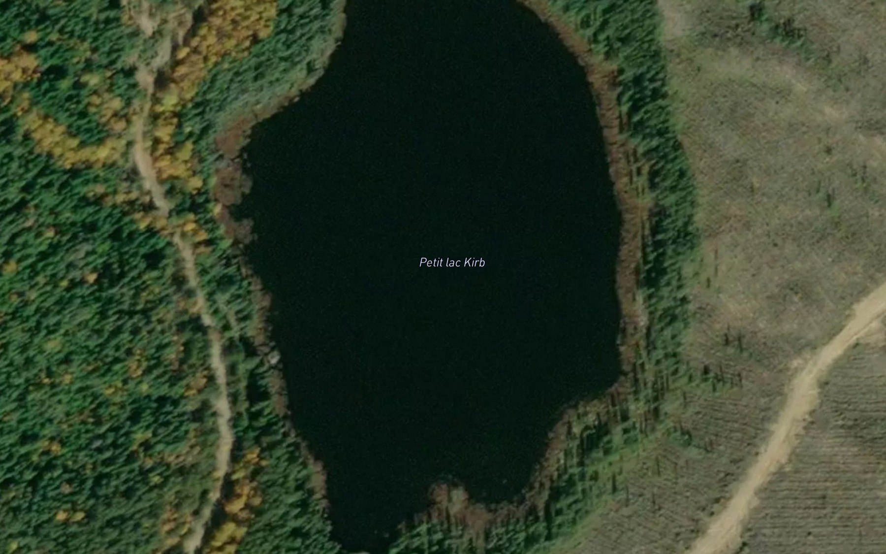 Satellite map of the Petit lac Kirb