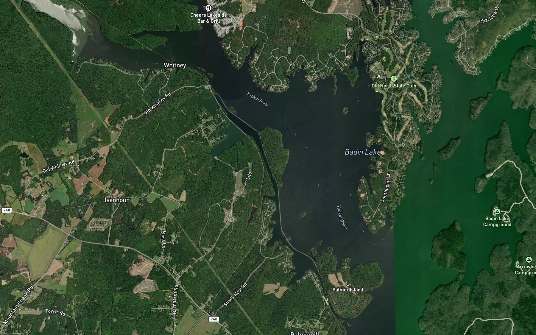 Satellite map of the The Canal