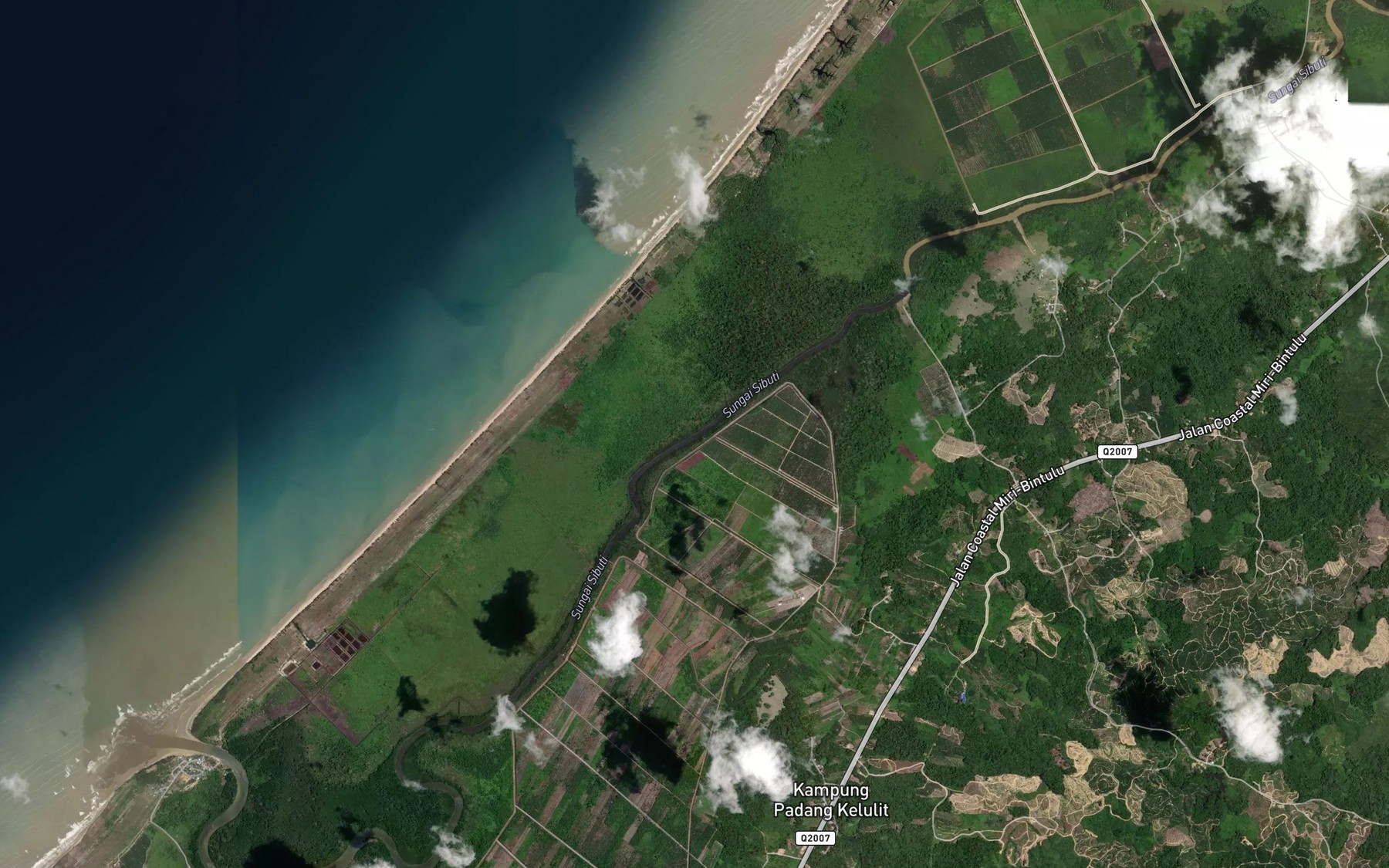Satellite map of the Sungai Penirak