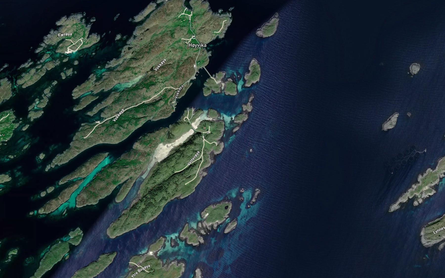 Satellite map of the Innervika