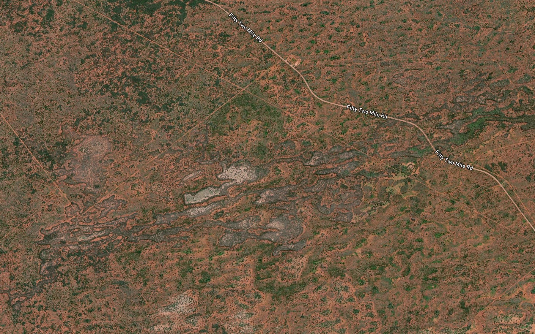 Satellite map of the Tambua Creek