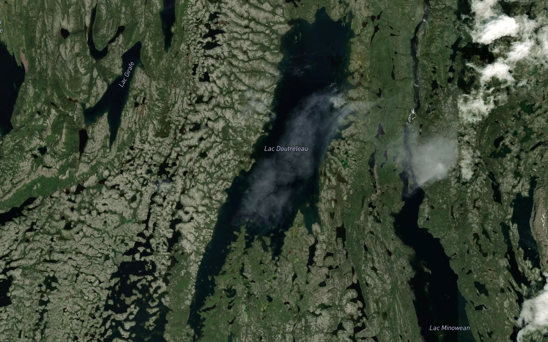 Satellite map of the Lac Doutreleau