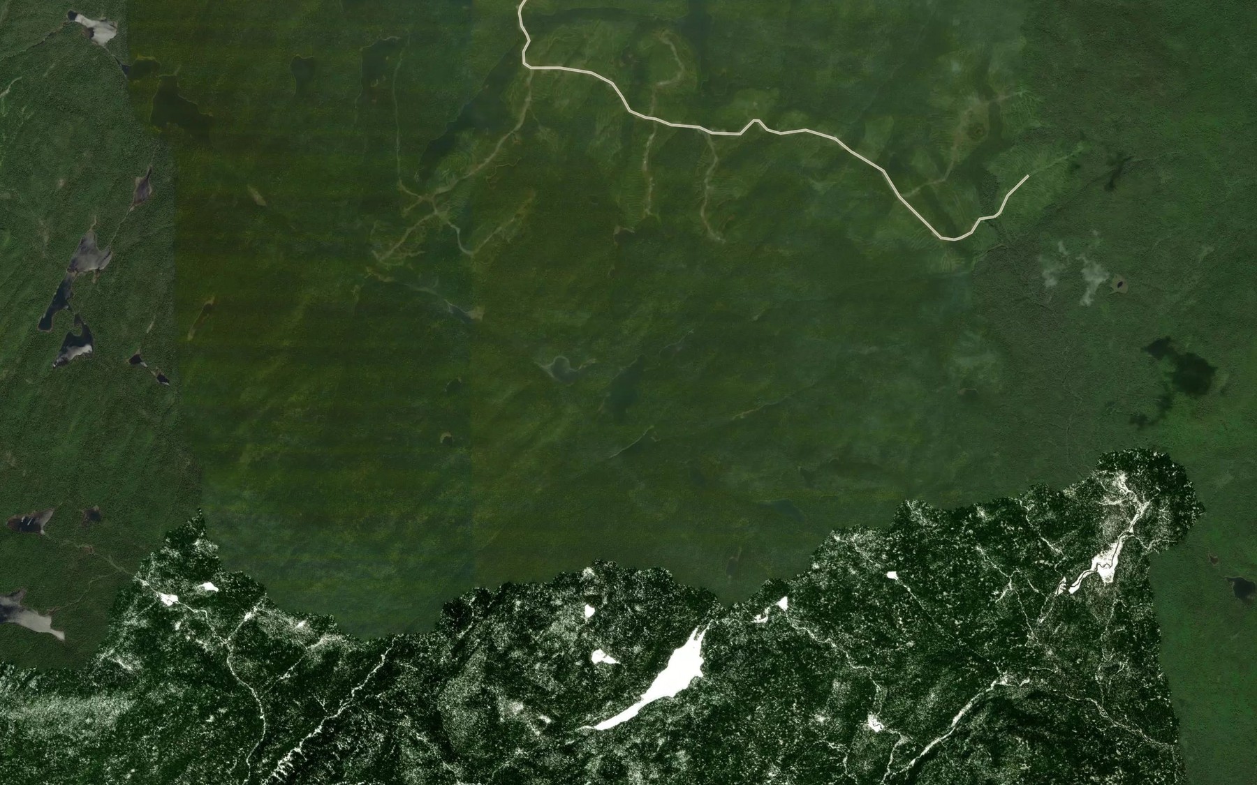 Satellite map of the Lac Fantome