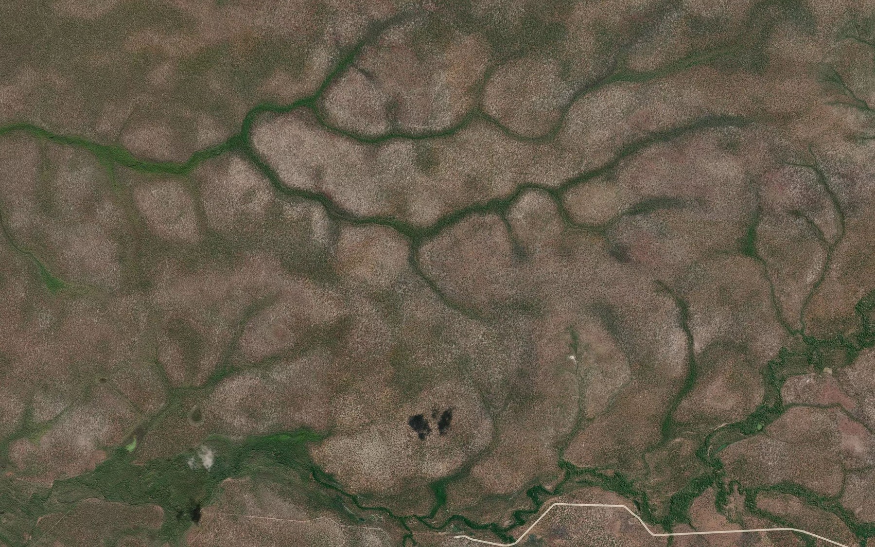 Satellite map of the Middle Creek