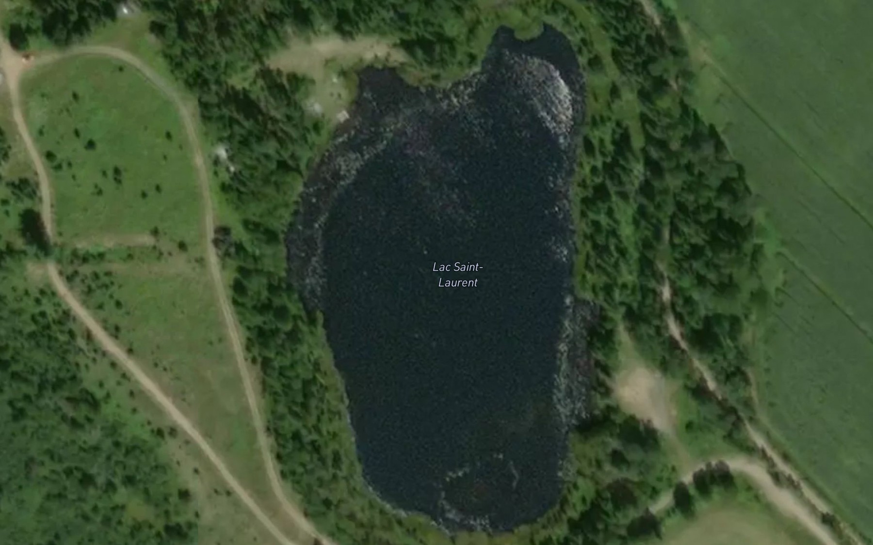Satellite map of the Lac Saint-Laurent