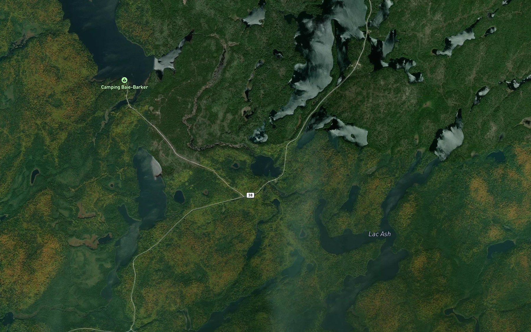 Satellite map of the Lac Laika