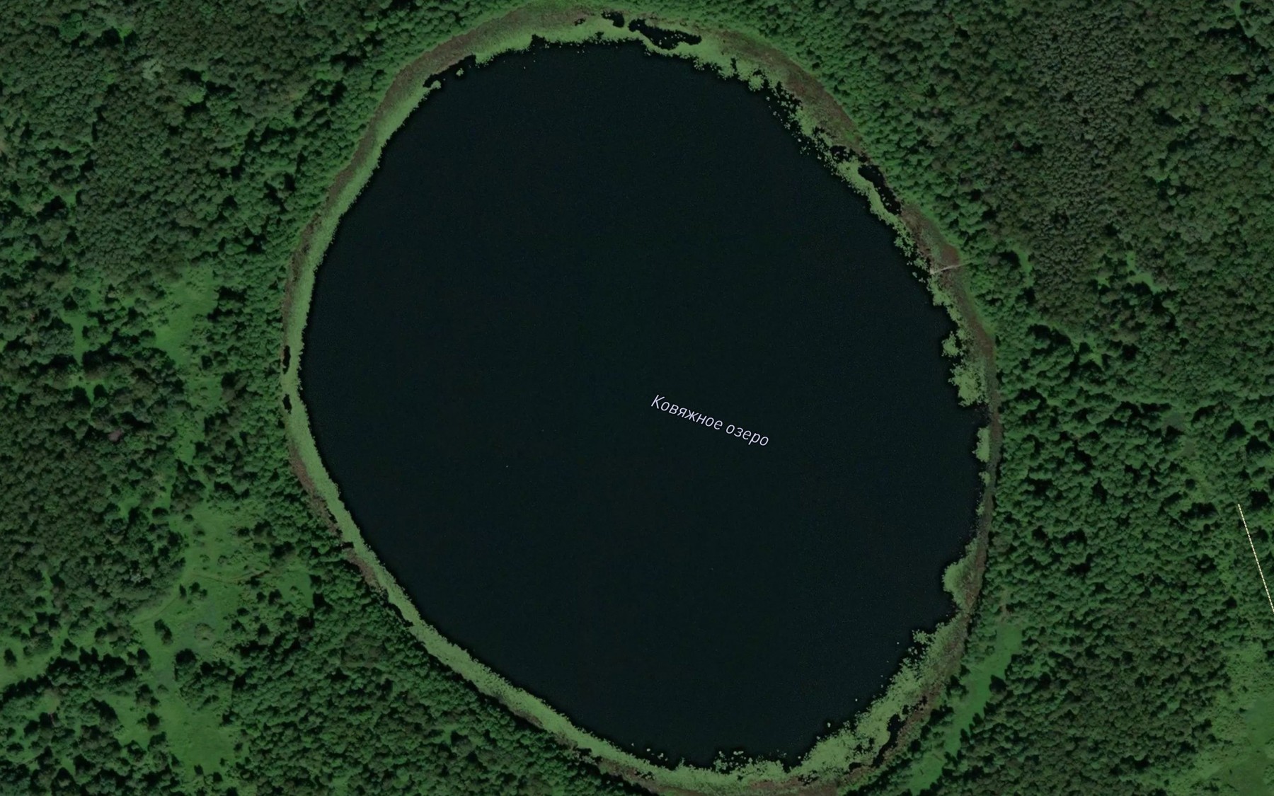 Satellite map of the Ozero Kovyazhnoye