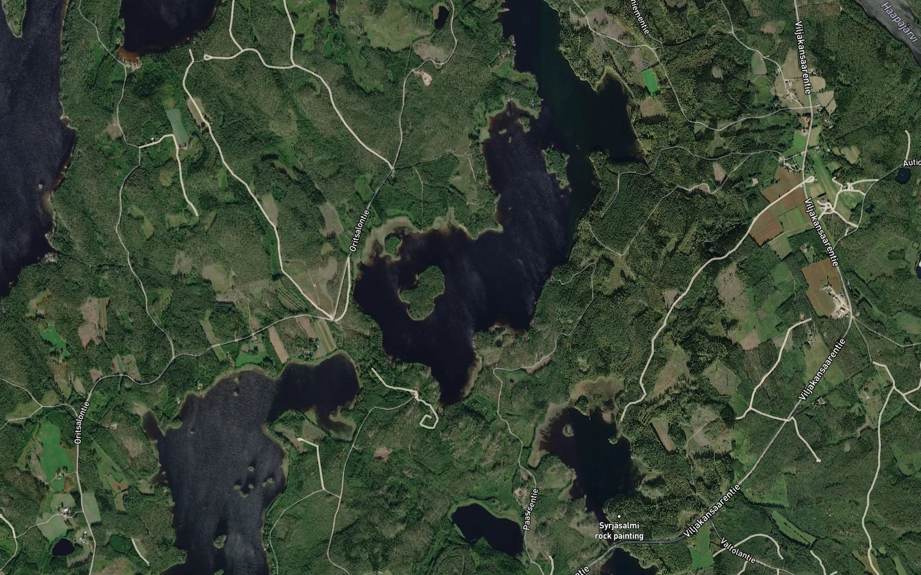 Satellite map of the Suomuslahti