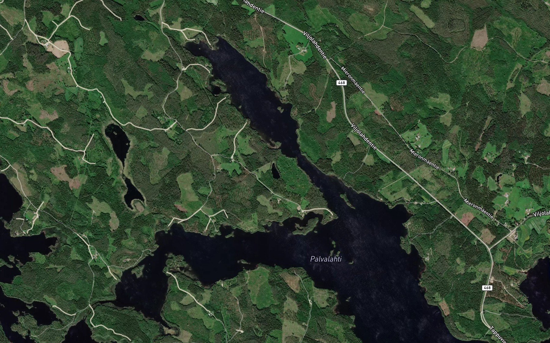 Satellite map of the Puustinlampi