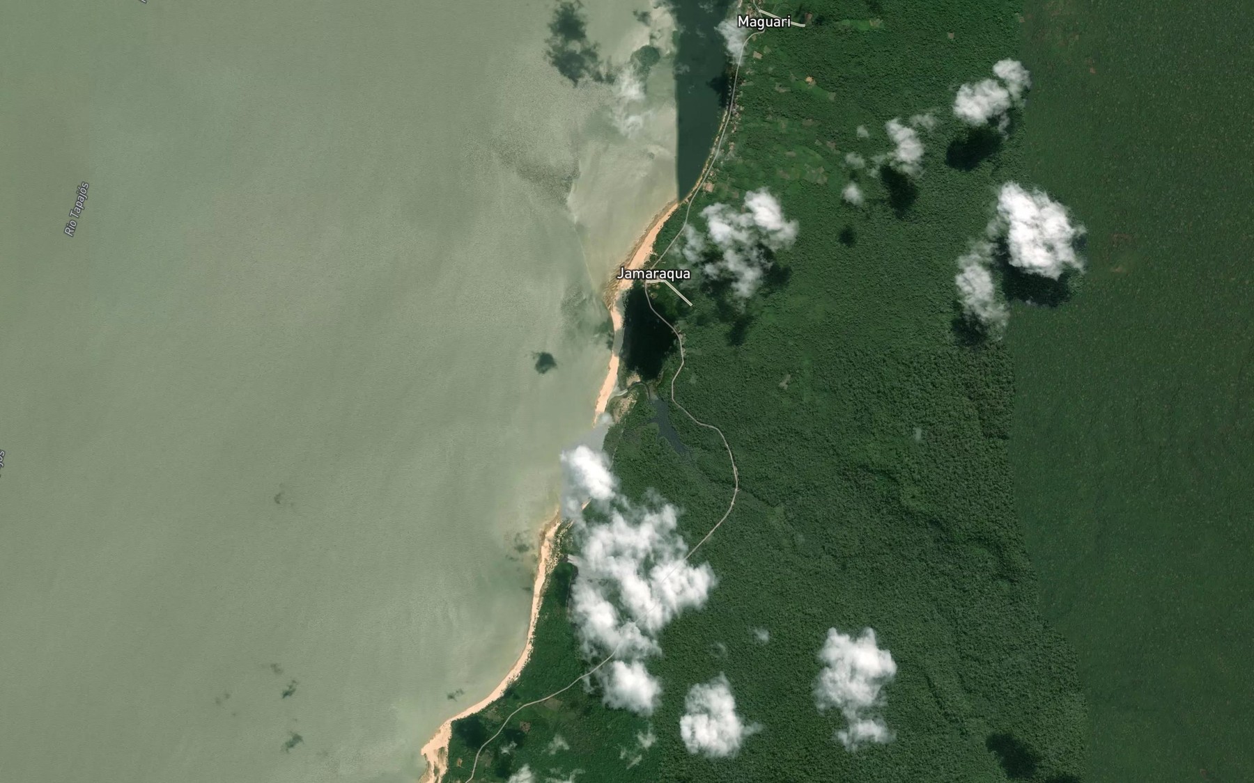 Satellite map of the Igarape Javari