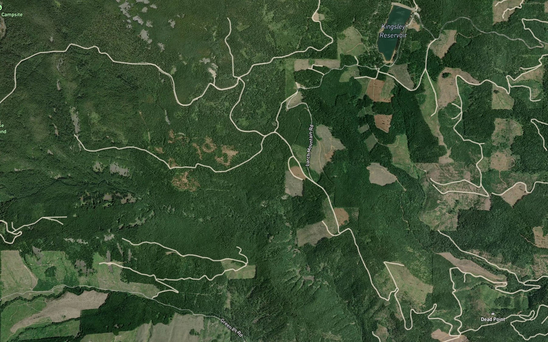 Satellite map of the Oak Grove Ditch