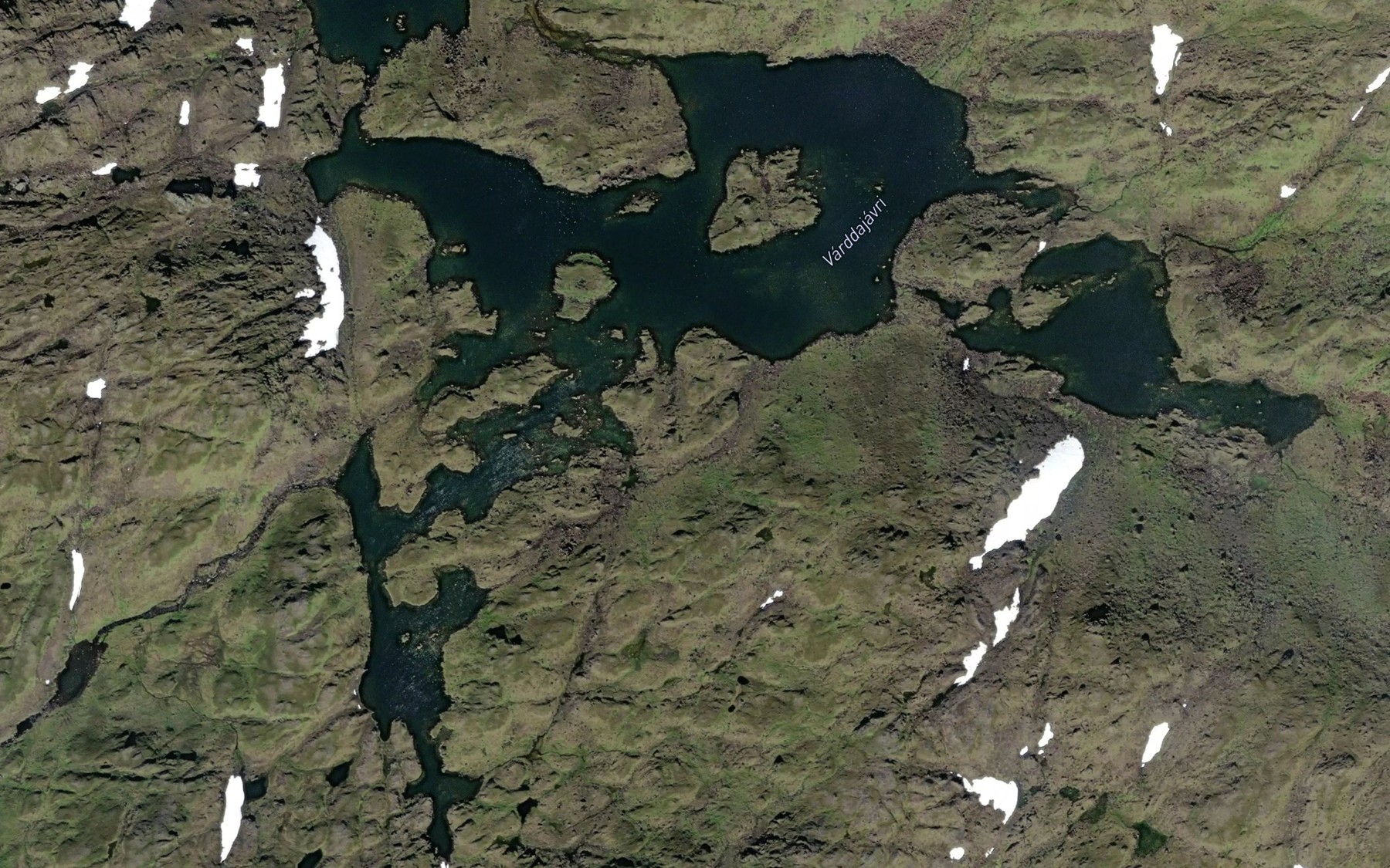Satellite map of the Vardajavri