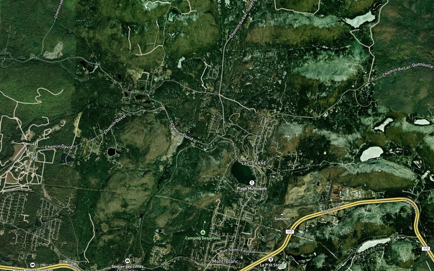 Satellite map of the Lac Saint-Pierre