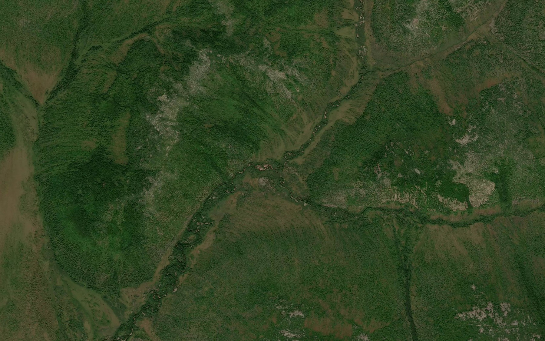 Satellite map of the Oyurdakh-Yuryakh