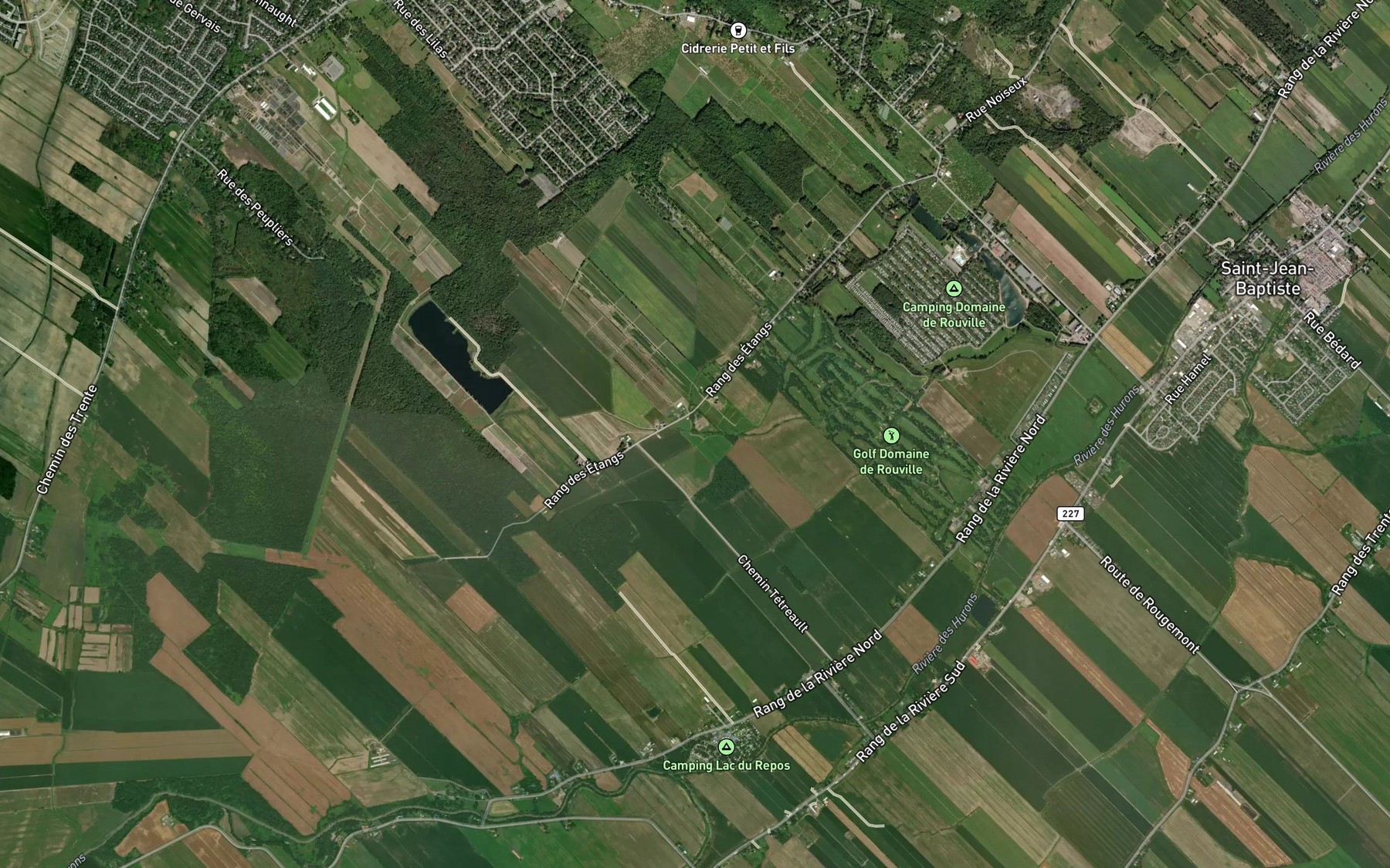 Satellite map of the Ruisseau Darsi-Auclair