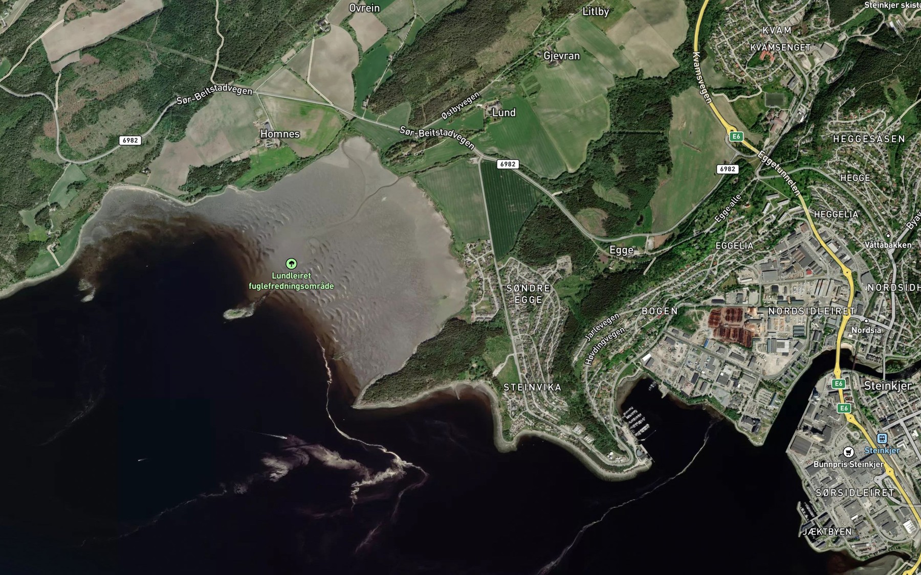 Satellite map of the Fuglvika