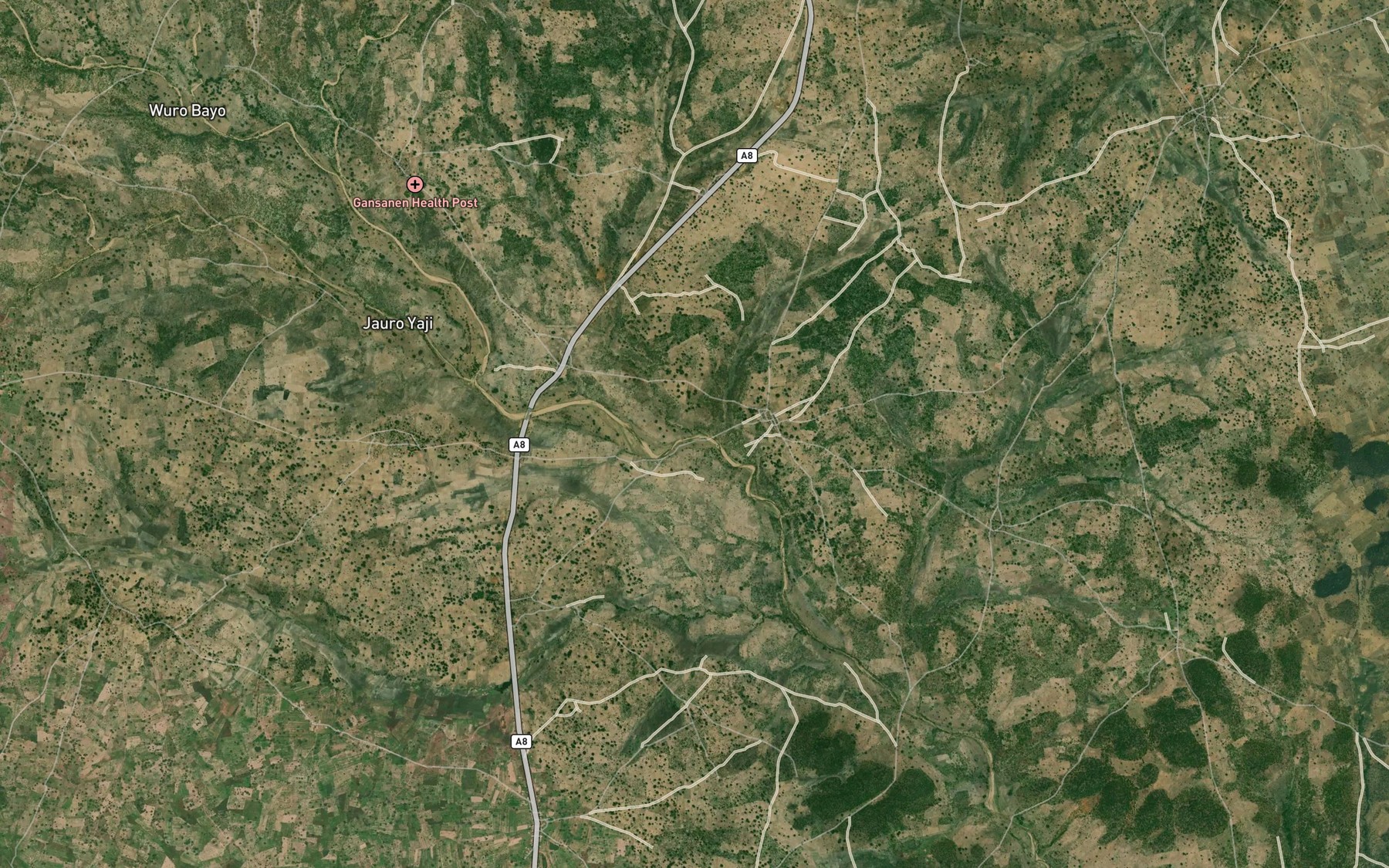 Satellite map of the RiverTapare