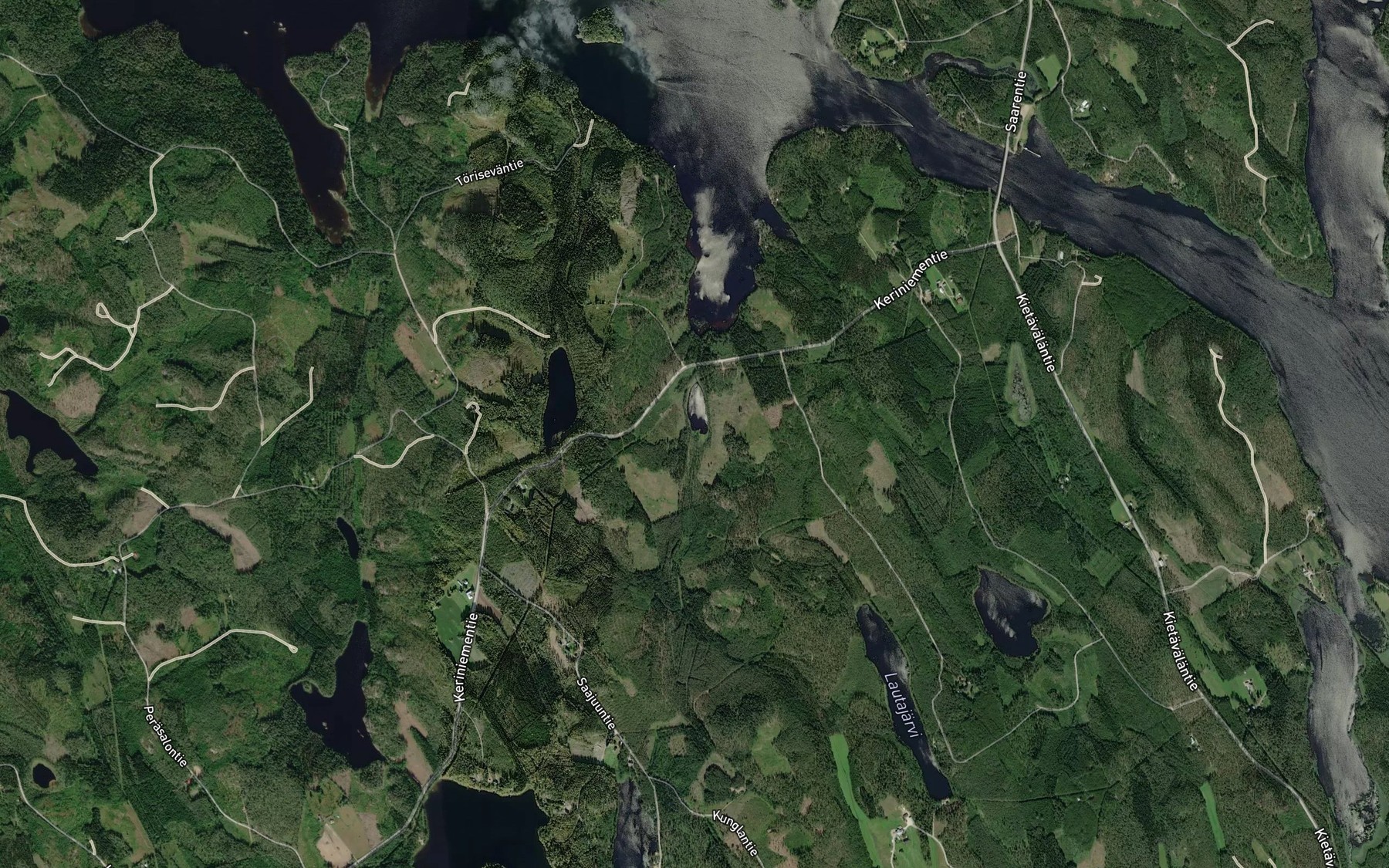 Satellite map of the Rajaoja