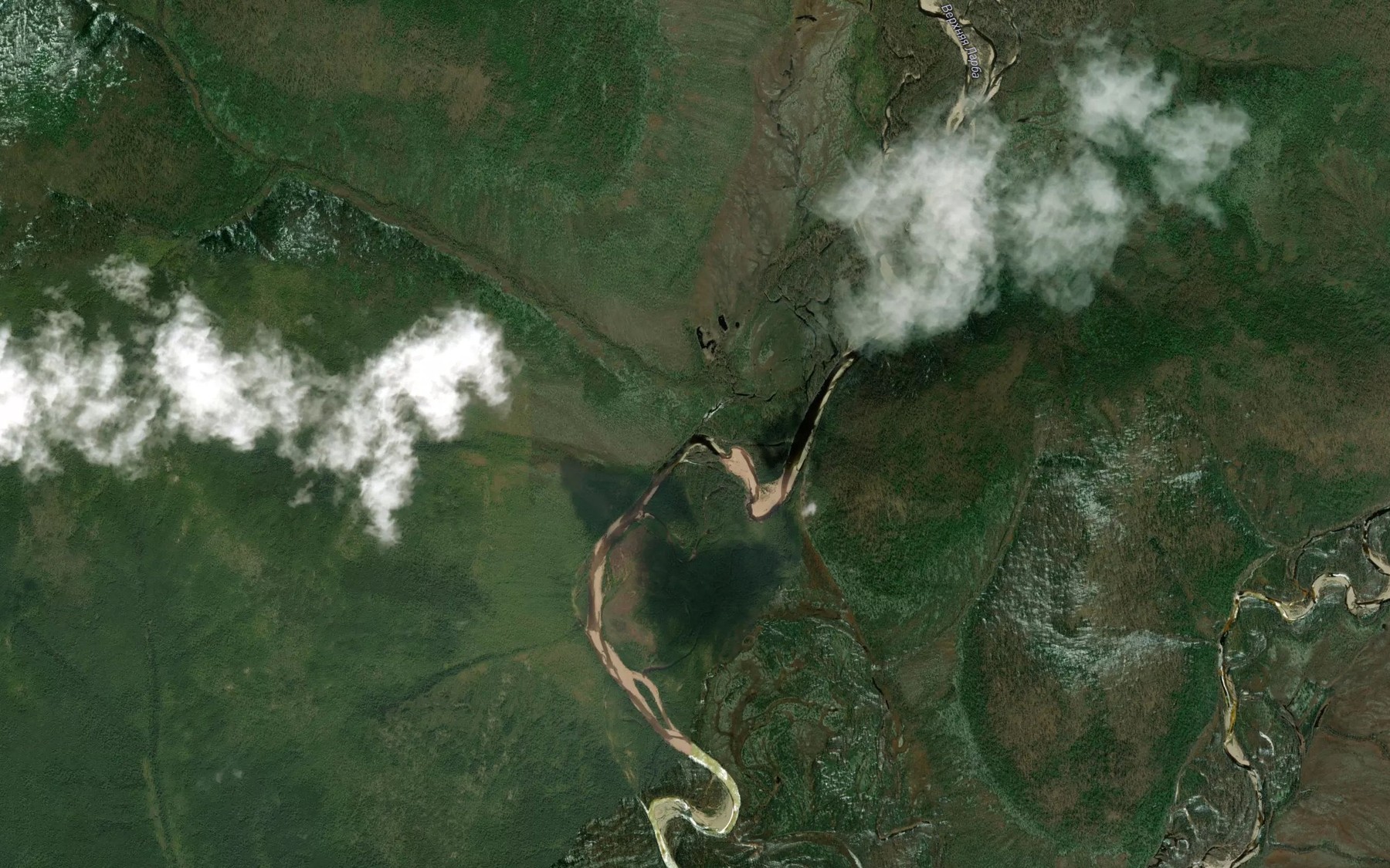 Satellite map of the Krutoy