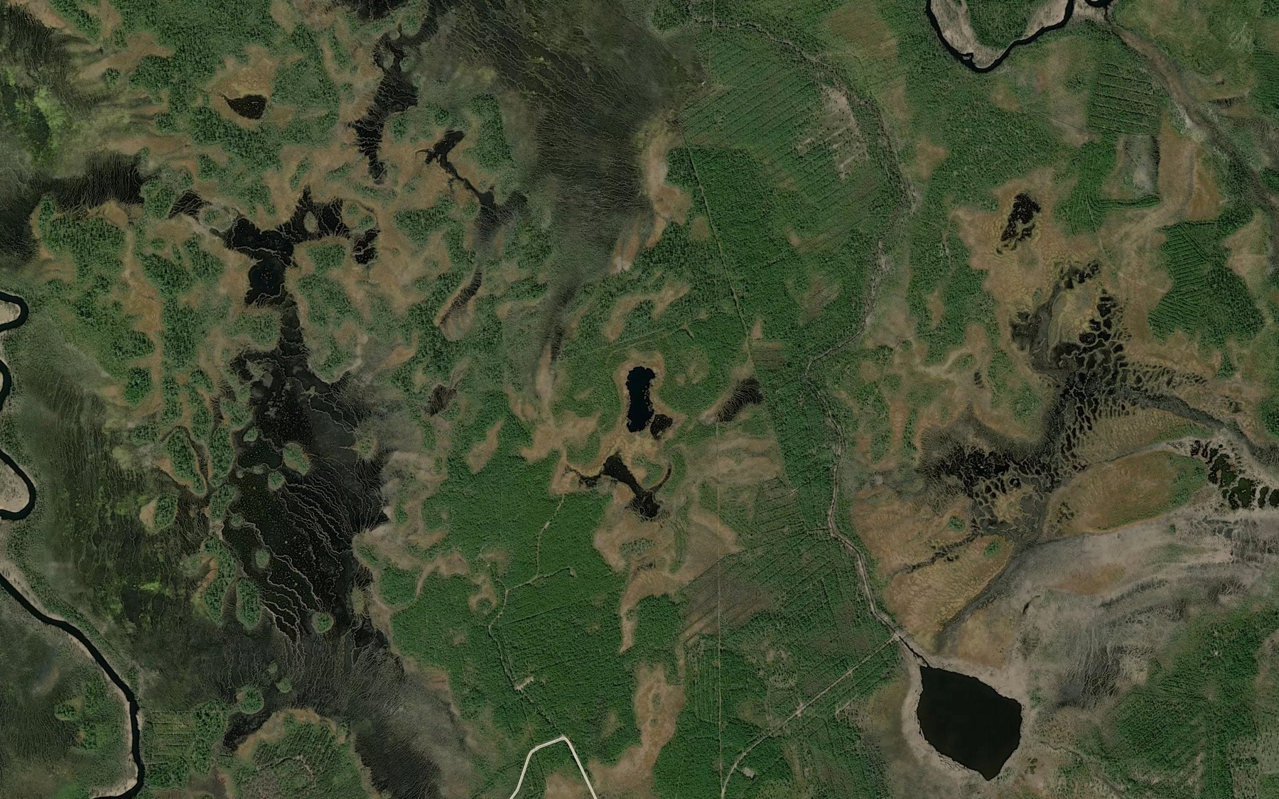 Satellite map of the Oravalampi