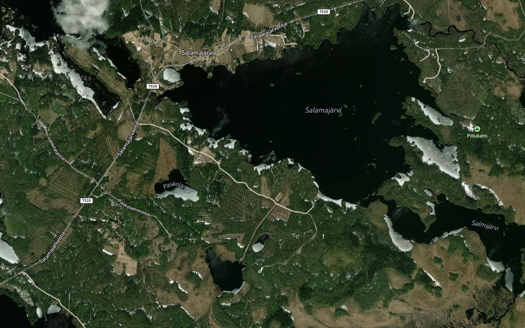 Satellite map of the Suolahti