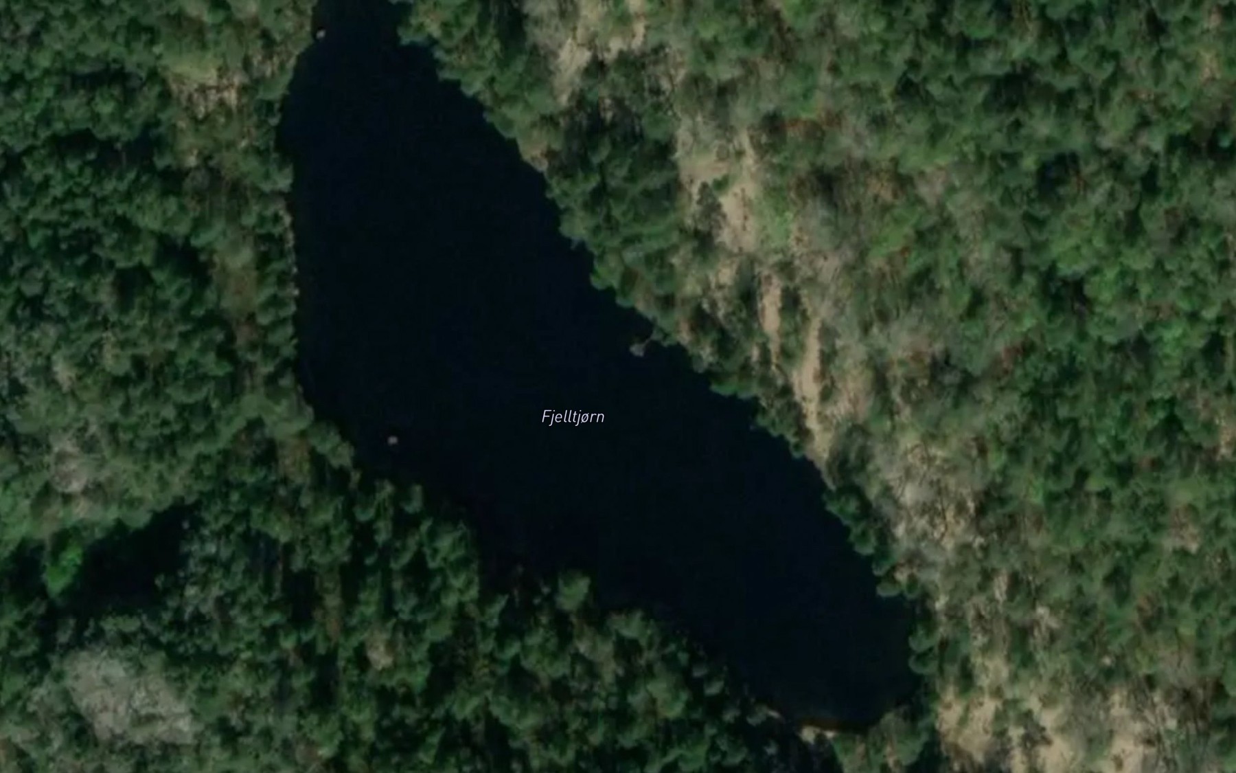 Satellite map of the Fjelltjorn