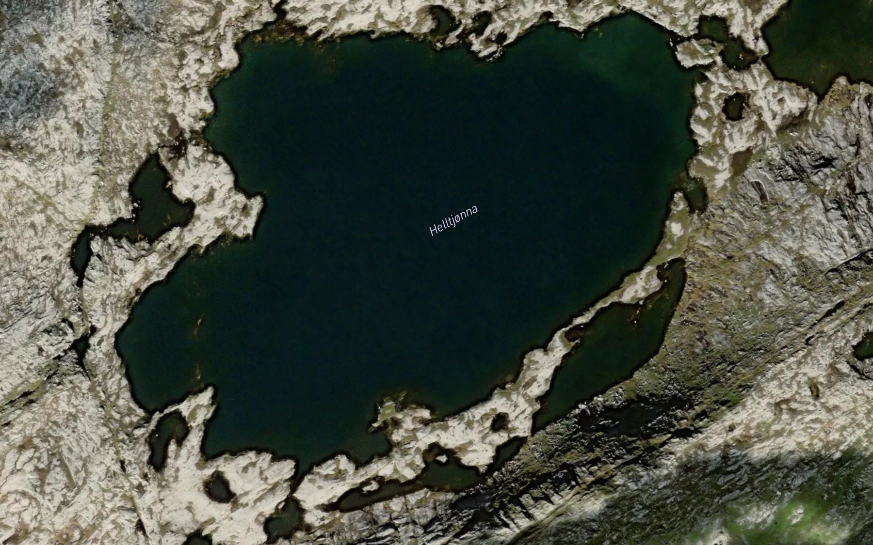 Satellite map of the Helltjorna