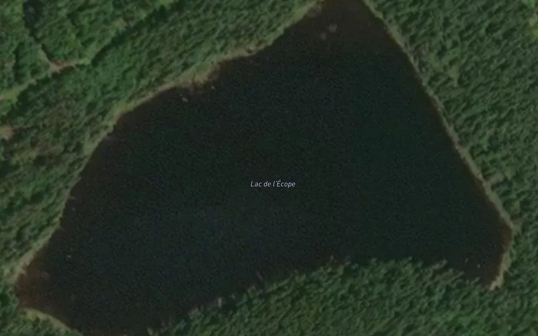 Satellite map of the Lac de l'Ecope